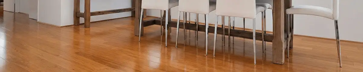 Professionally installed and refinished bamboo flooring in a residential home, showcasing smooth finish and natural wood tones in Jersey City, NJ