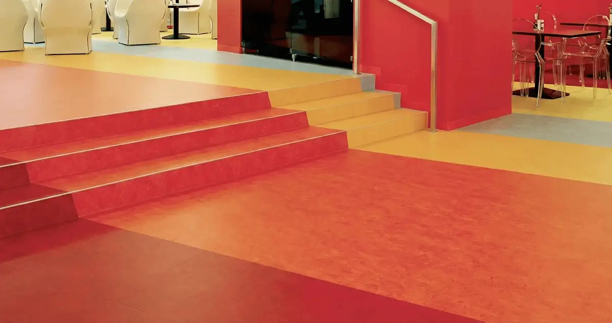 Snack bar with beautiful professionally installed linoleum flooring in Jersey City, NJ