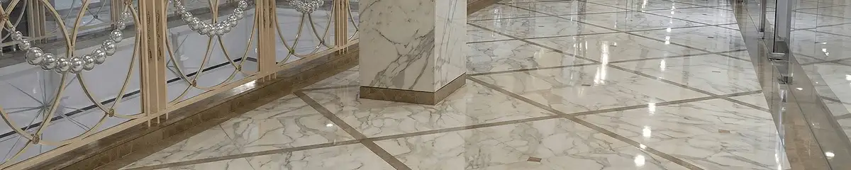 Beautiful marble floor professionally installed in Jersey City, NJ